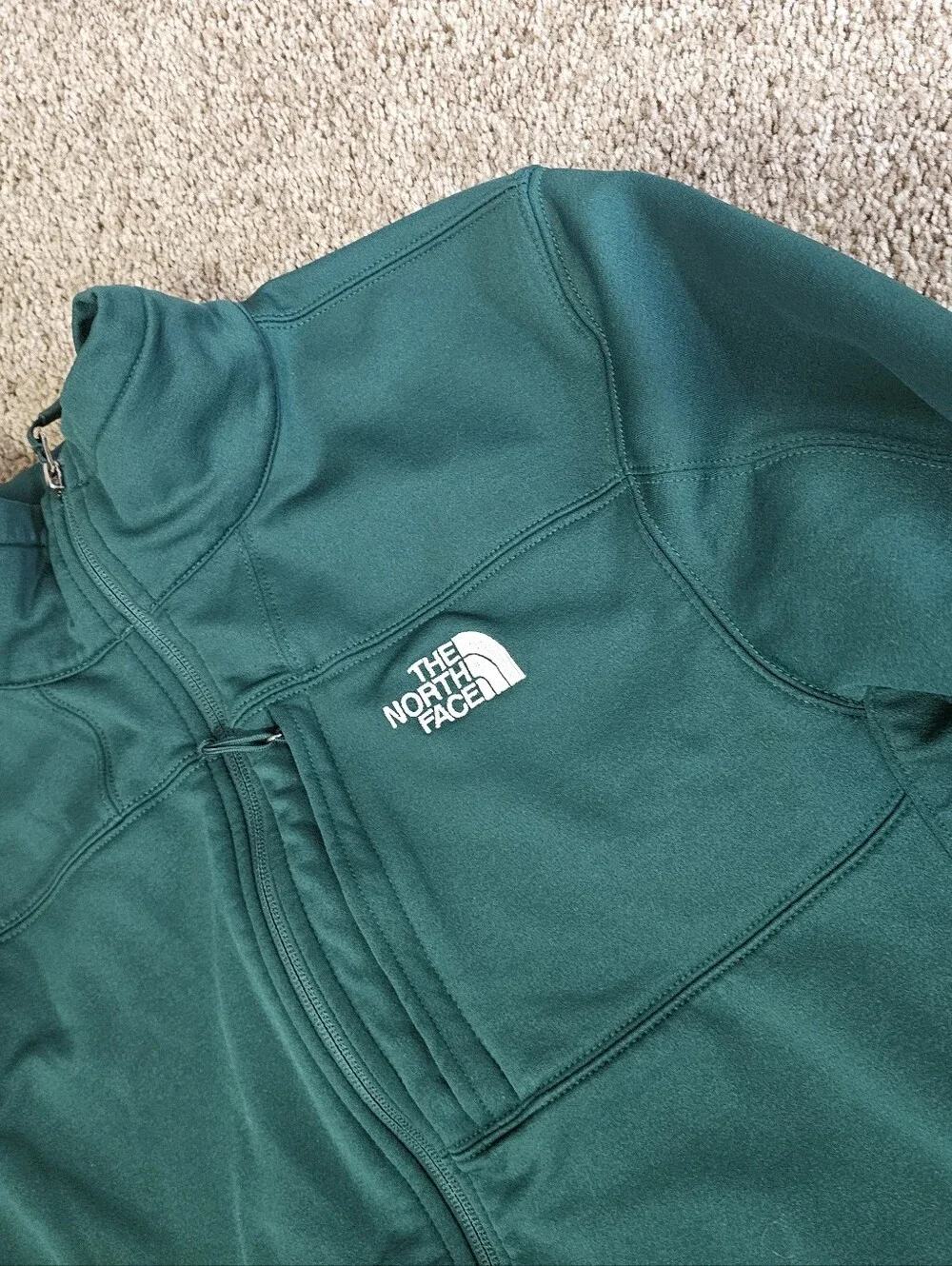 The North Face Men's Teal Lightweight Full-Zip Jacket Size M